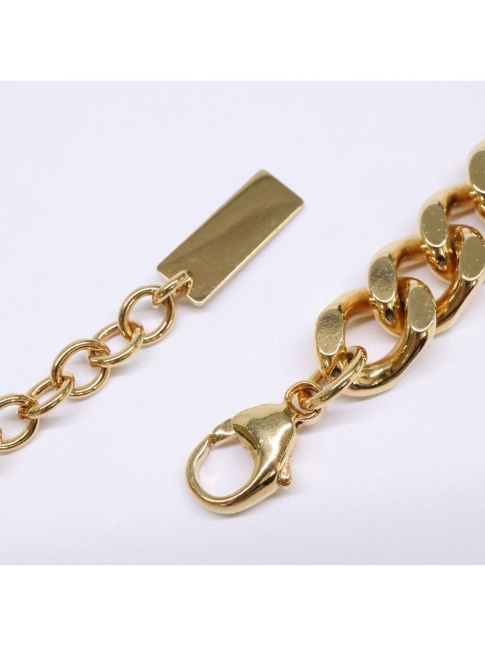 Saint Laurent Paris Same Gold Cabchain Necklace - Picture 4 of 7